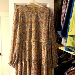 Floarl mid length dress